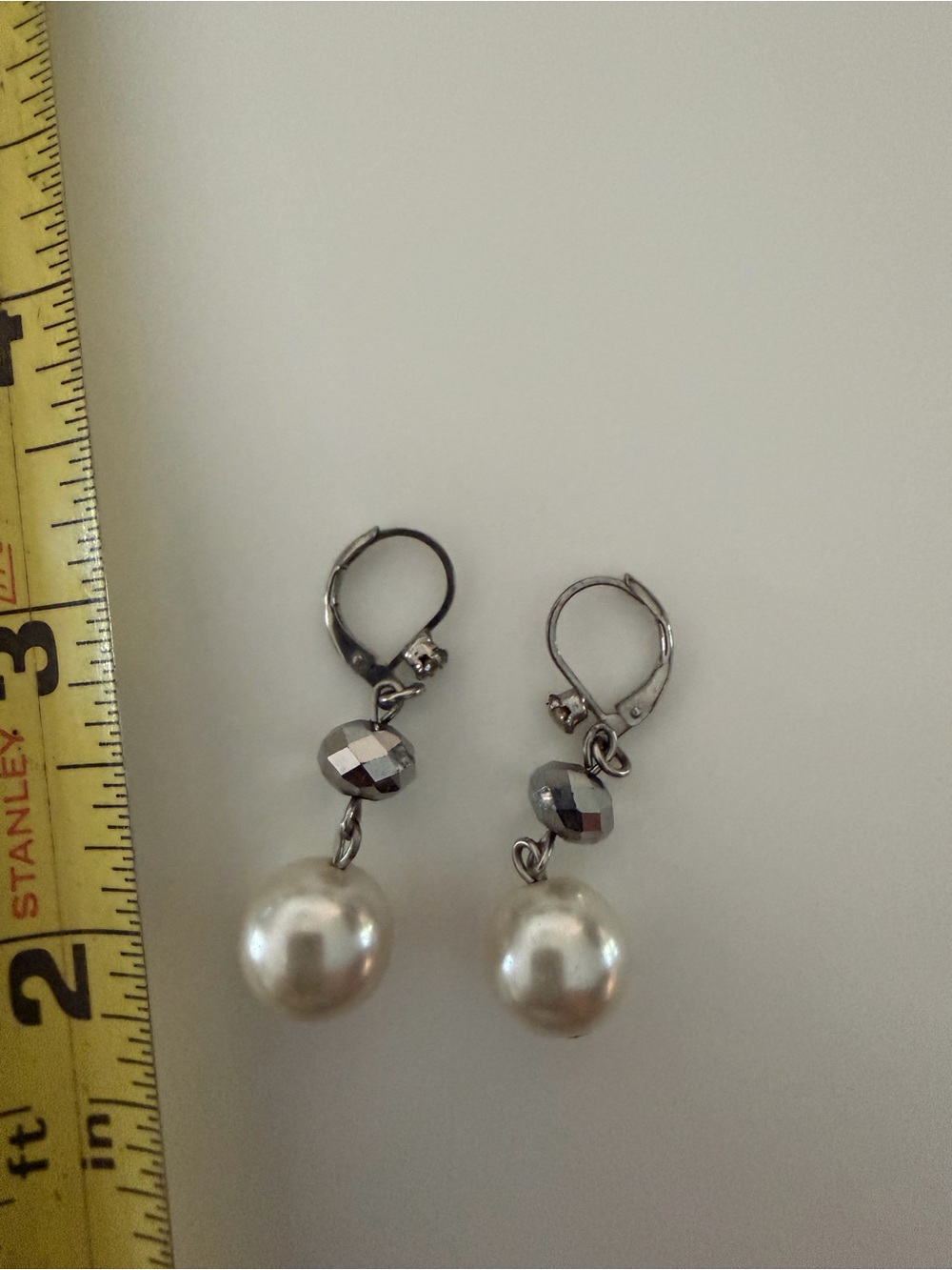 Classic Pearl Drop Dangle Earrings in White - Women Jewelry